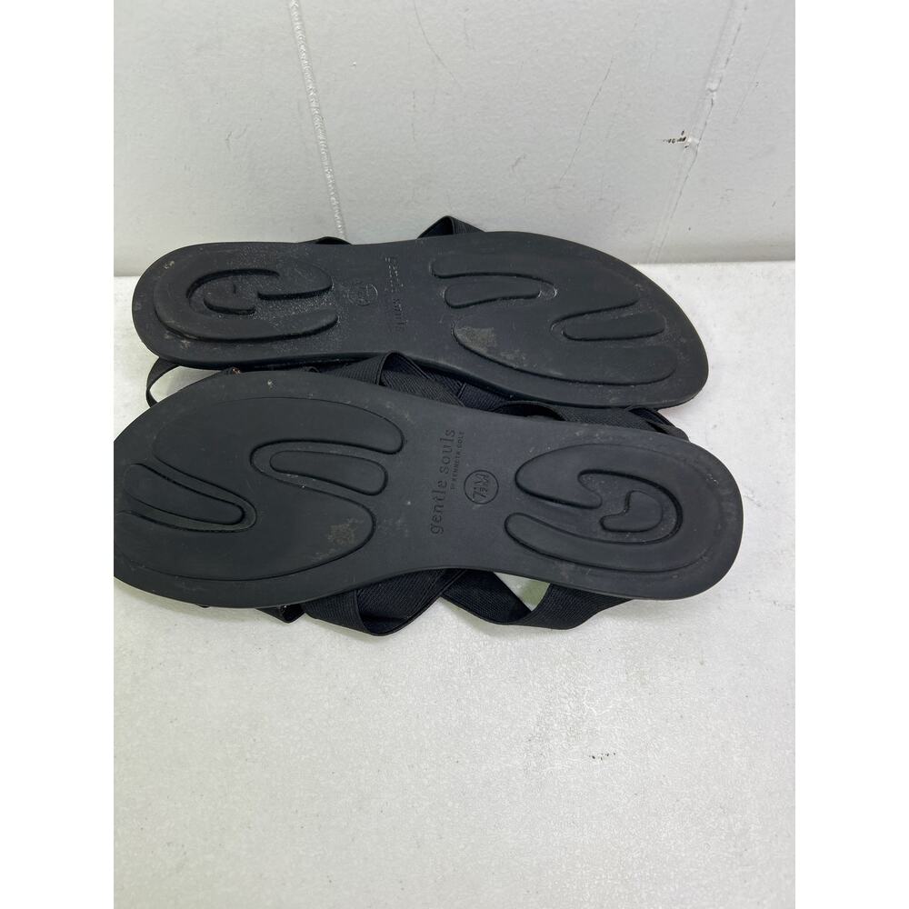 Gentle Souls by Kenneth Cole Bari Elastic Strap Sandals in Black Size 7.5 - Picture 5 of 6